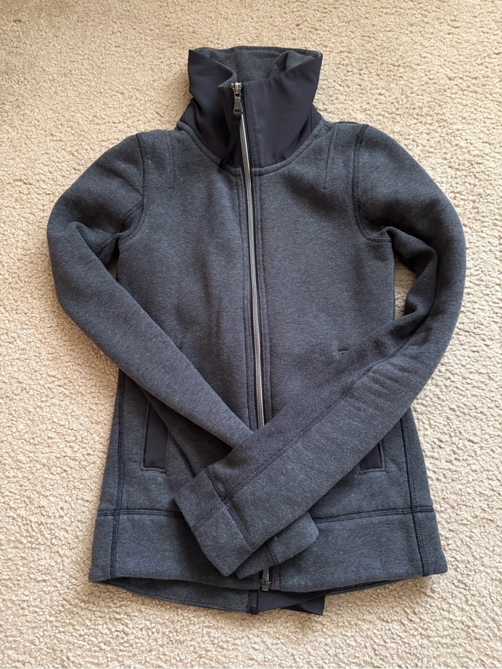 lululemon athletica Charcoal Gray Full-Zip Jacket